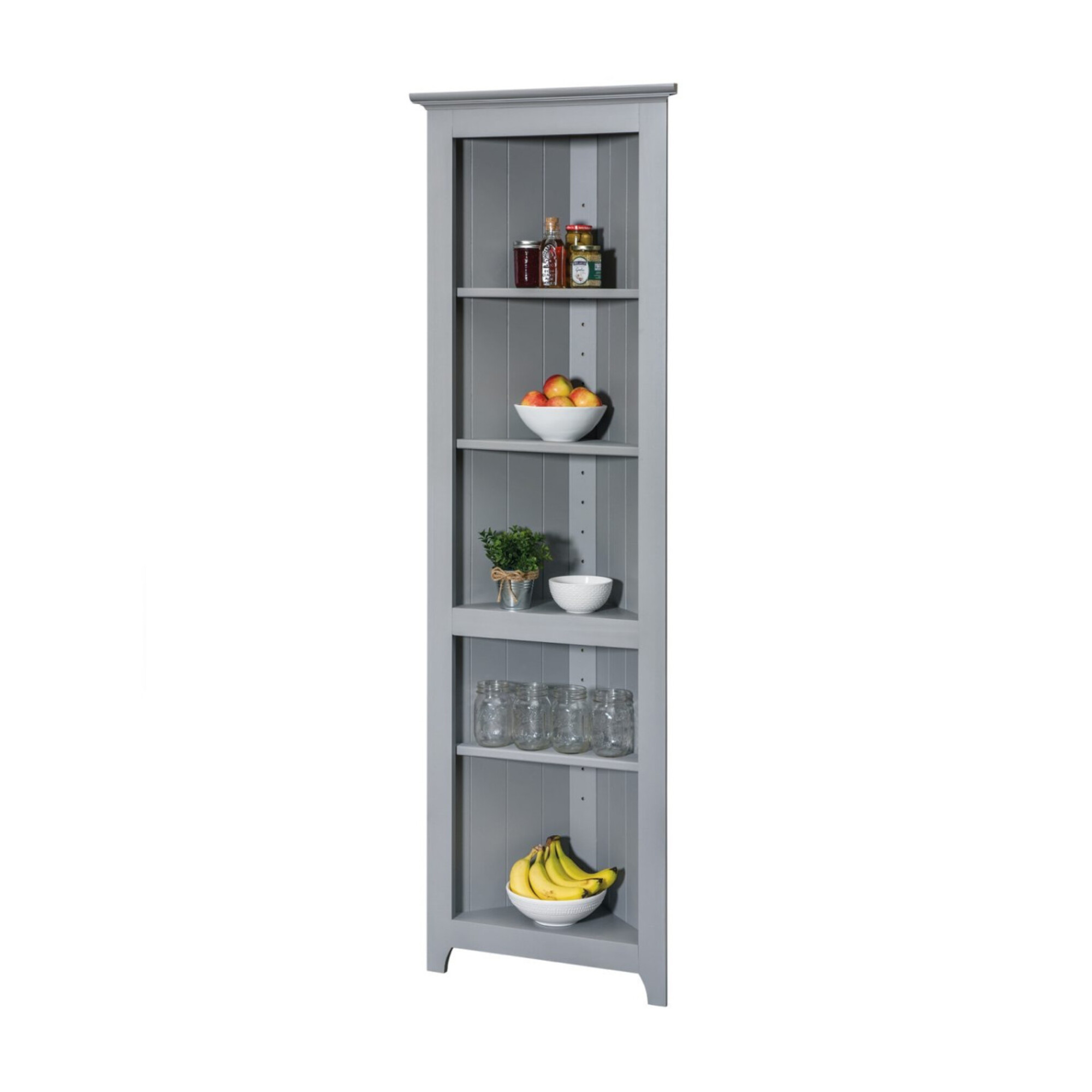 Pine Open Corner Cabinet