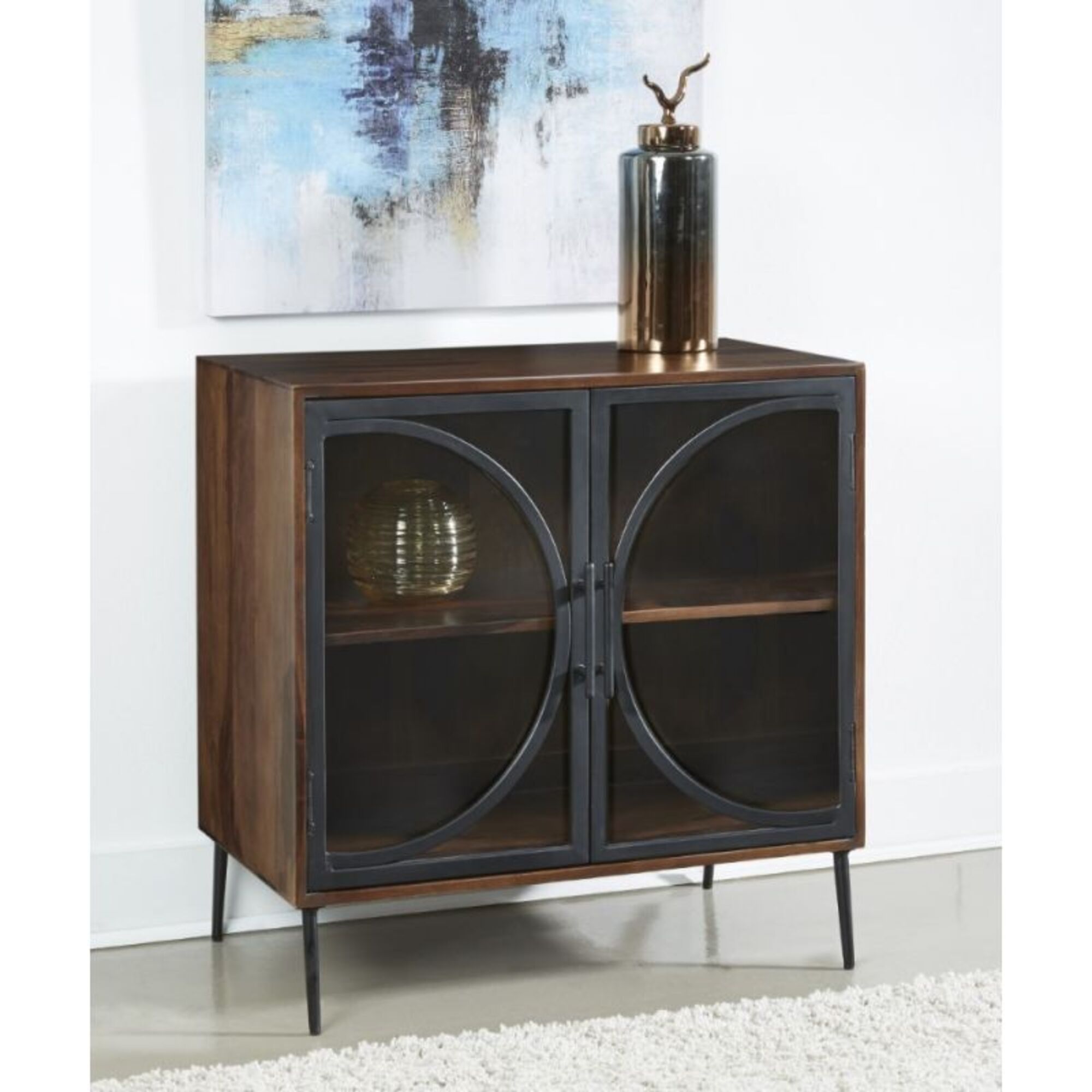 Cadence Nut Brown 2 door Credenza Cadence Nut Brown 2 door Credenza
