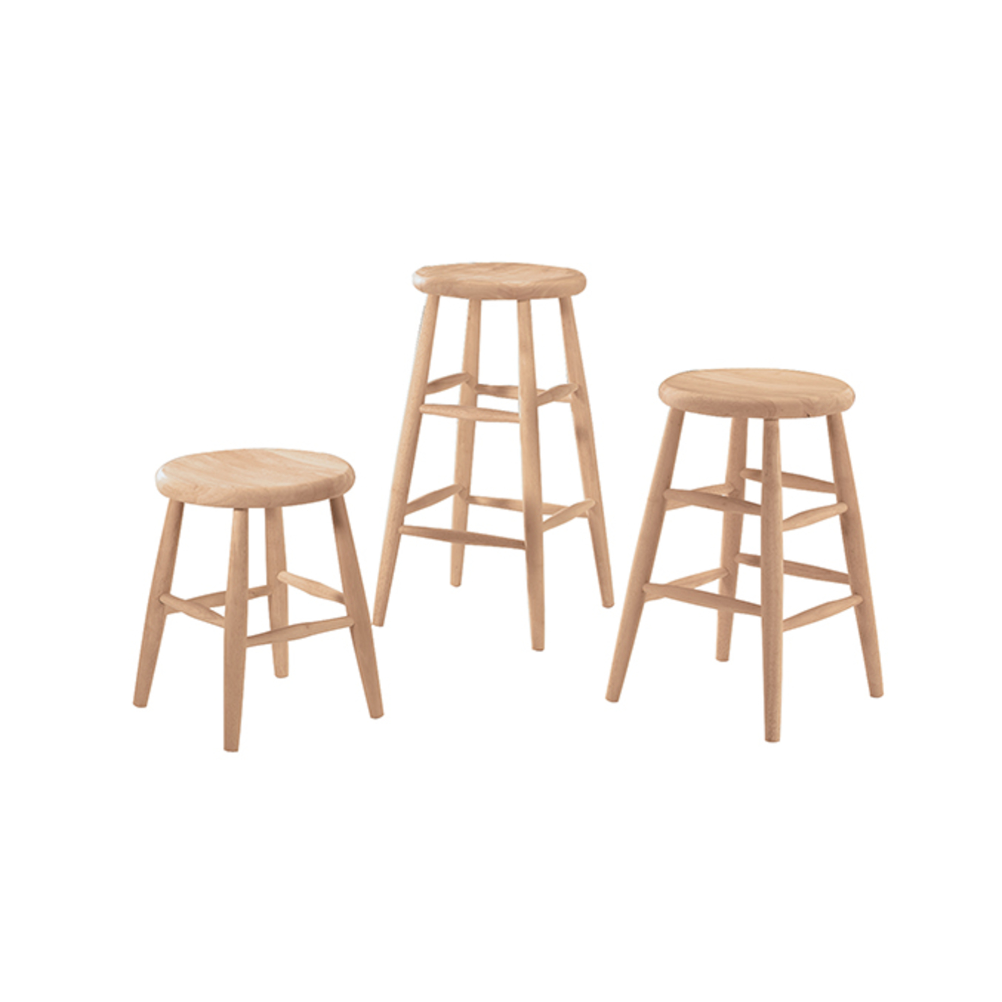  Scoop Seat Stool - 18-inch
