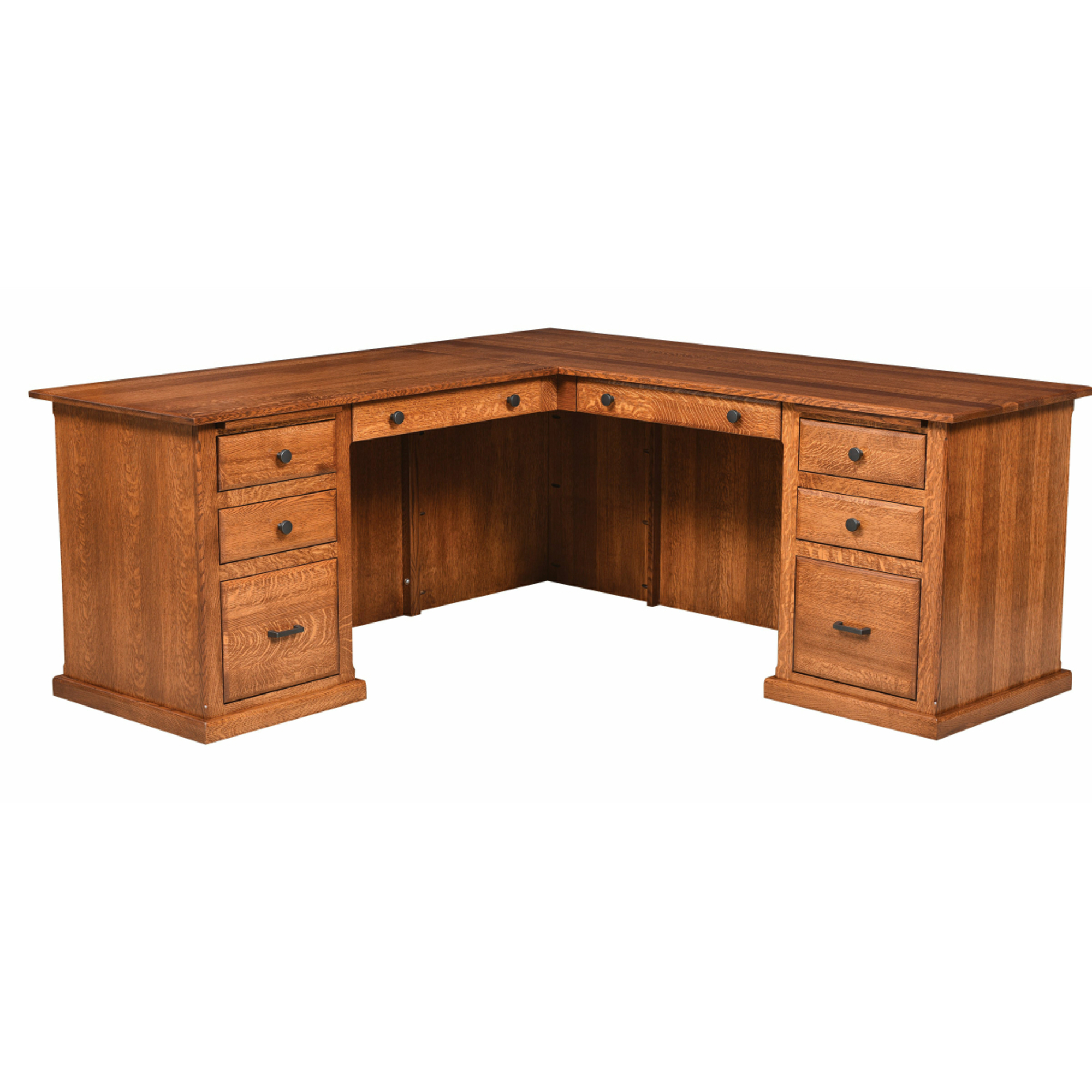 Salem Single Pedestal Jr. Executive L Desk
