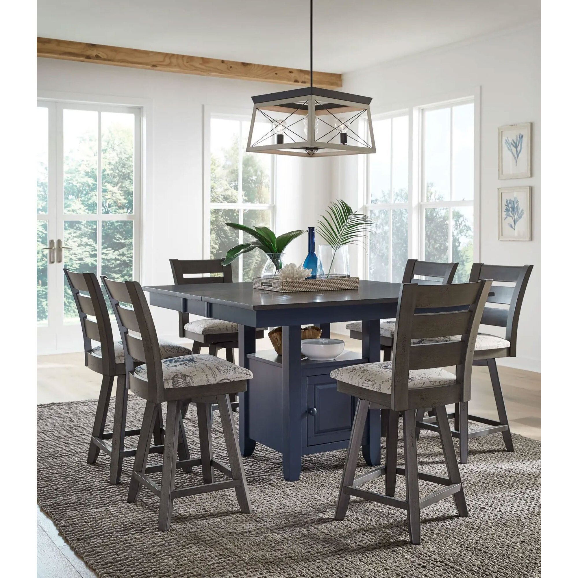 Canyon High Top Butterfly Extension Table with Storage